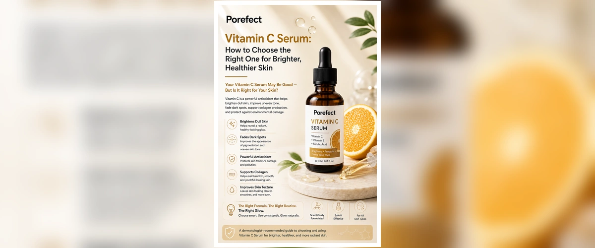 Vitamin C serum for brighter and healthier-looking skin