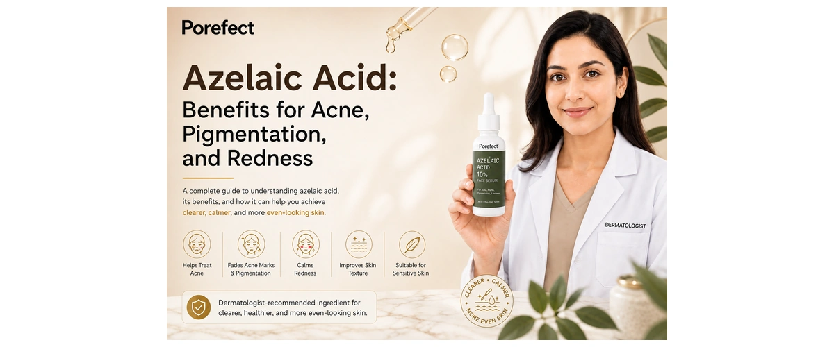 Azelaic acid skincare for acne, pigmentation and redness