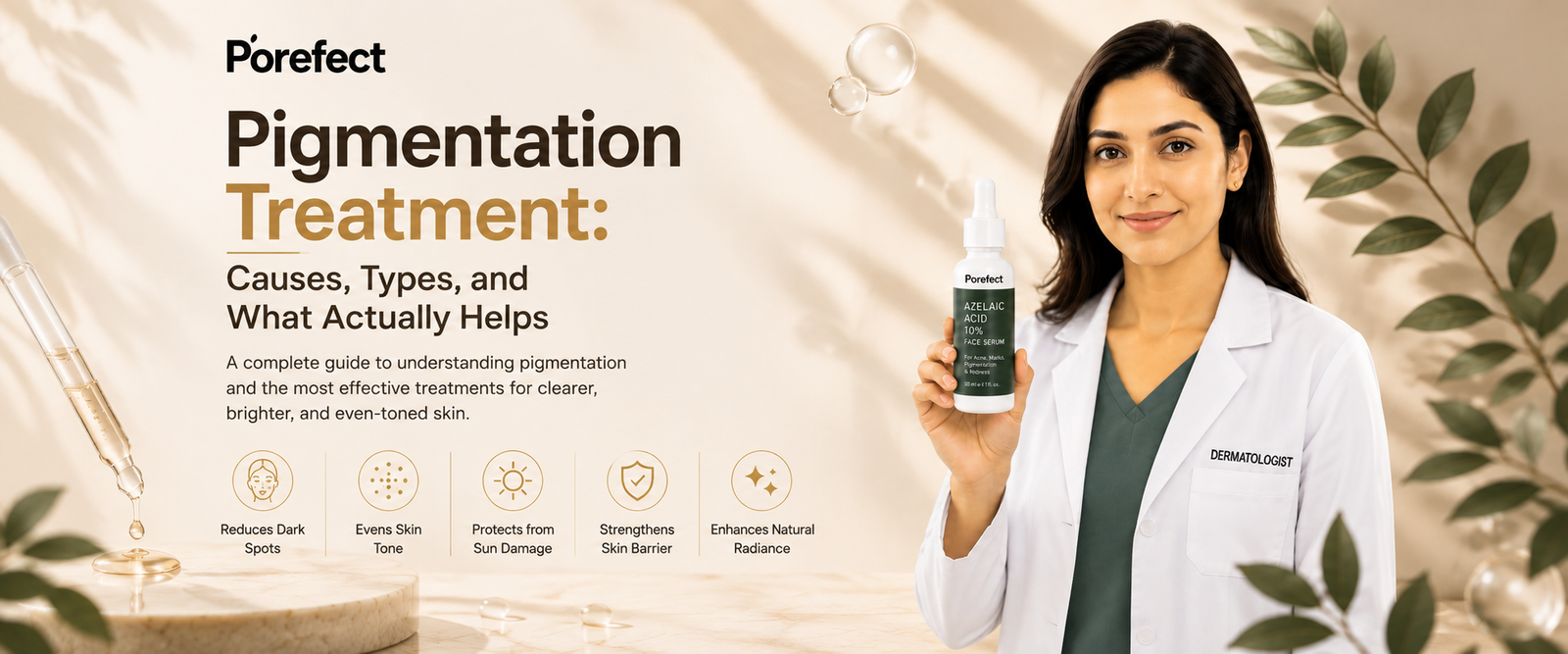Pigmentation treatment for dark patches and uneven skin tone