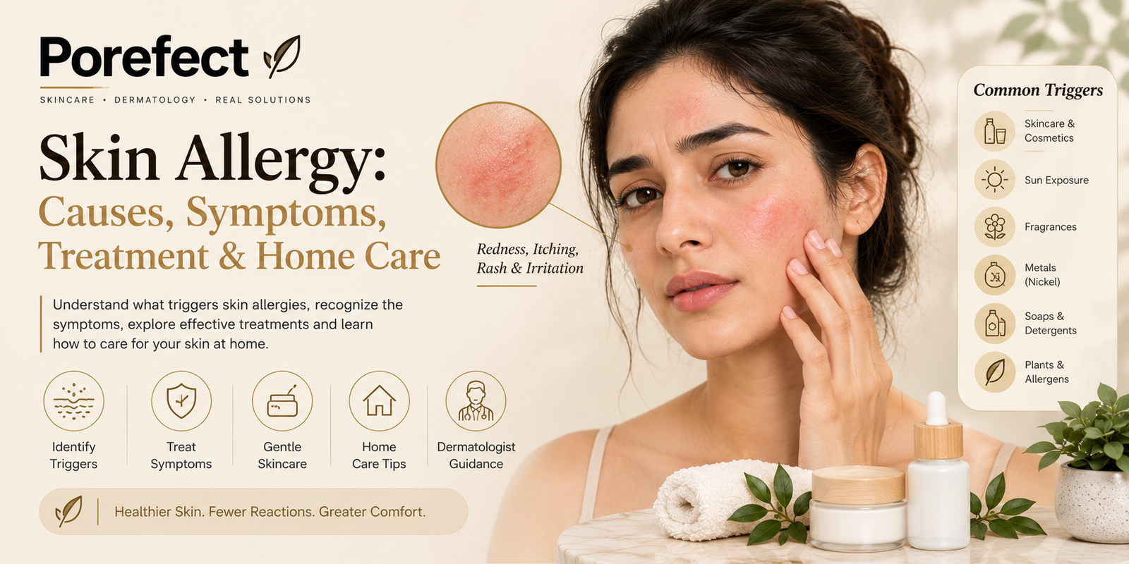 Skin allergy treatment for itchy red skin