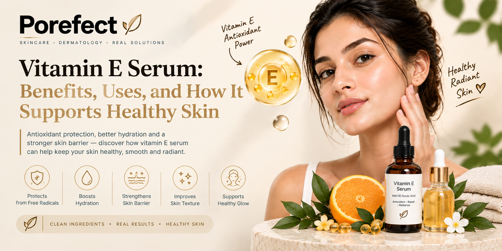 vitamin e serum for skin benefits and skincare