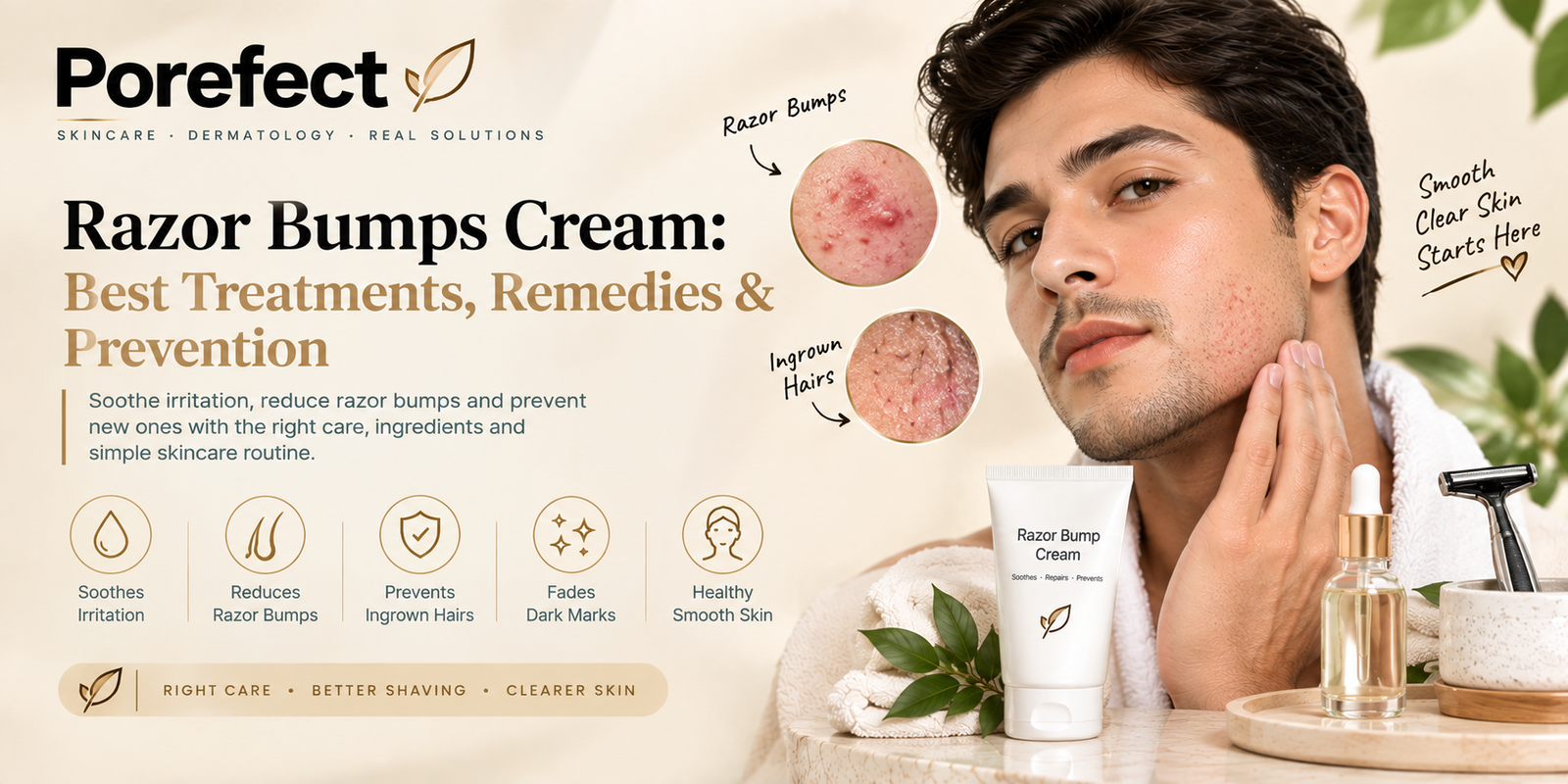 razor bumps cream treatment for shaving bumps and ingrown hairs