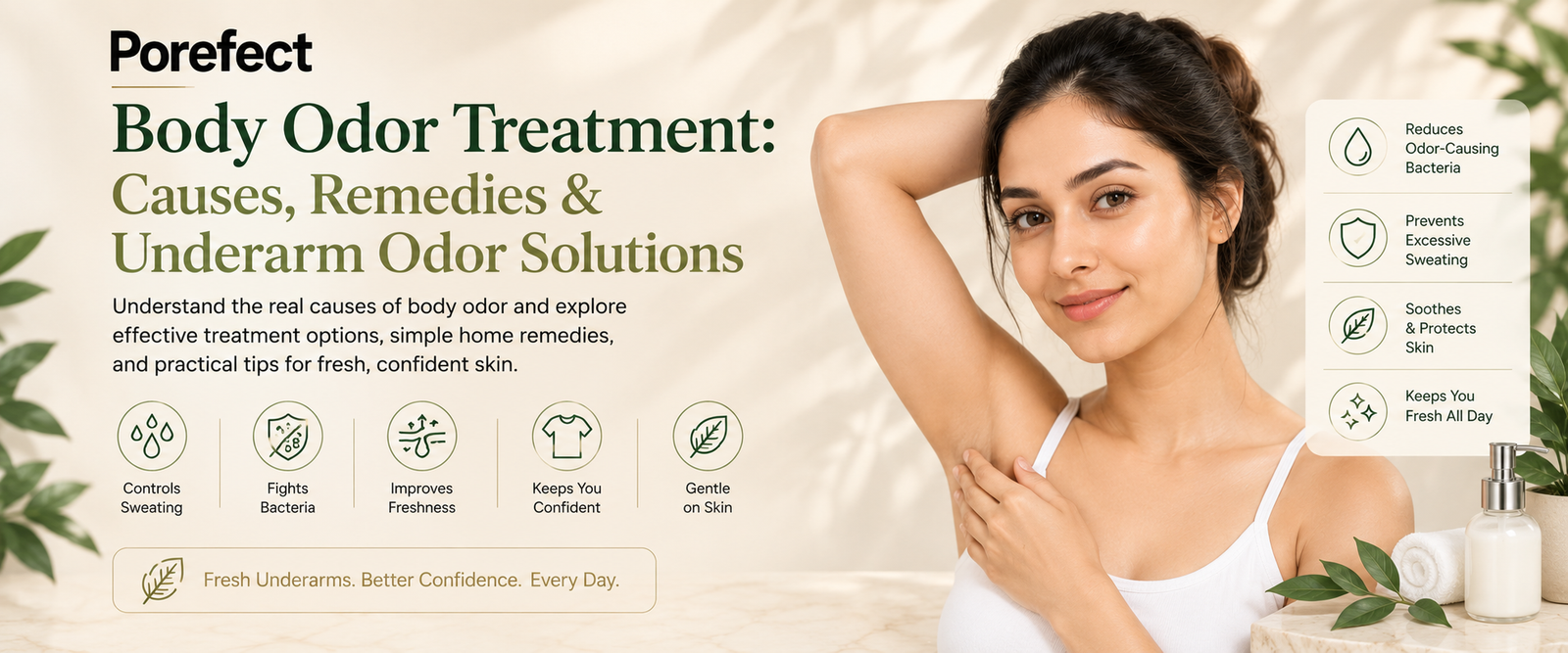 body odor treatment and underarm odor solutions