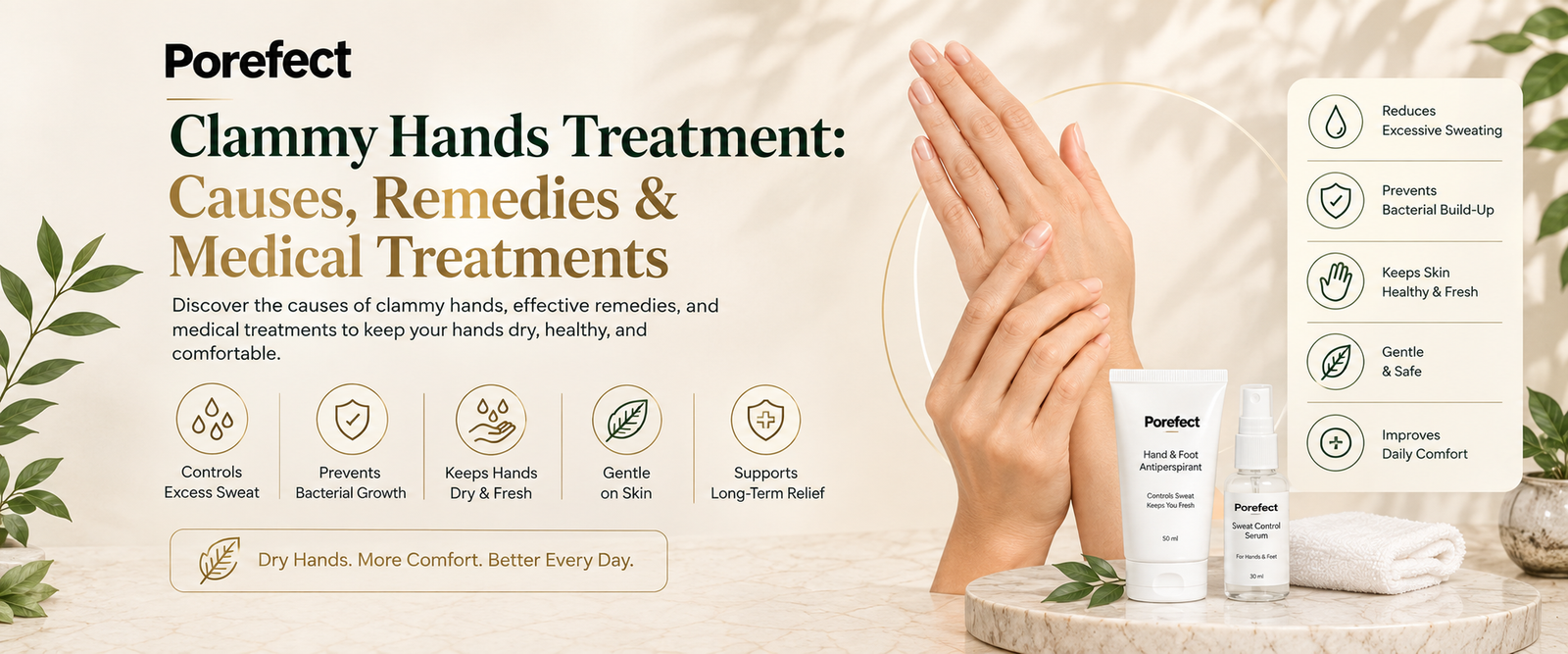 clammy hands treatment for excessive palm sweating