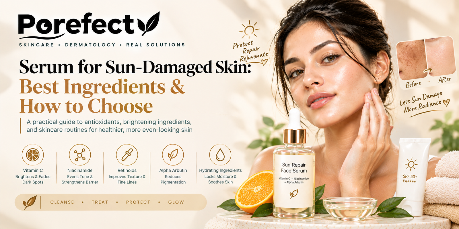 serum for sun-damaged skin and pigmentation care