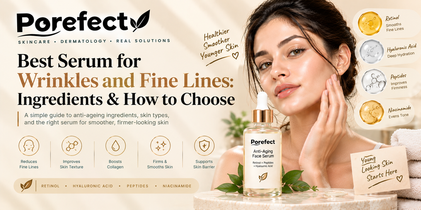 best serum for wrinkles and fine lines skincare routine